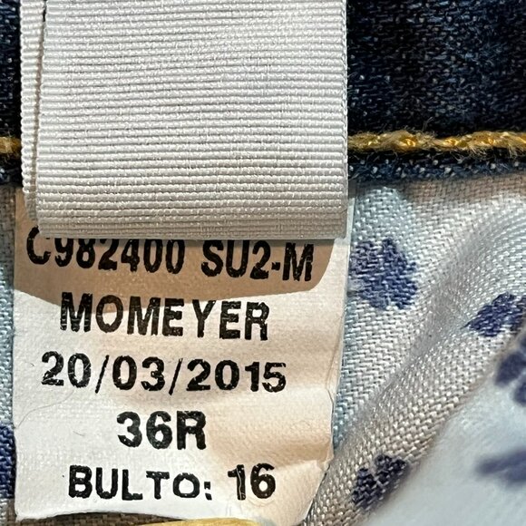 Lucky Brand 1 Authentic Skinny Jeans 36x32 button fly - Picture 3 of 9